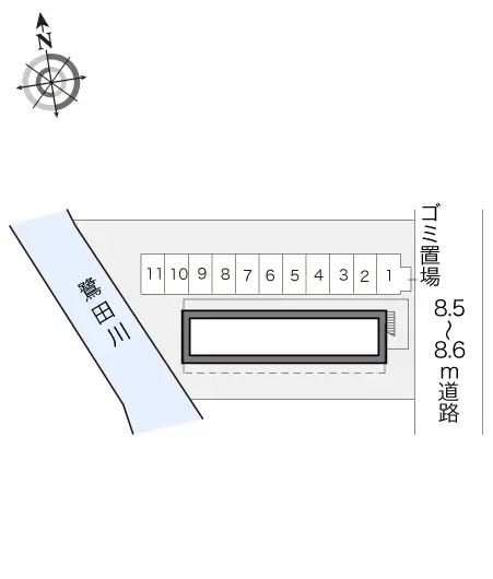 ★手数料０円★筑紫野市湯町１丁目 月極駐車場